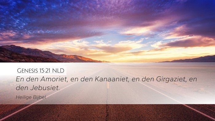 Genesis 15:21 NLD Bible Verse Image