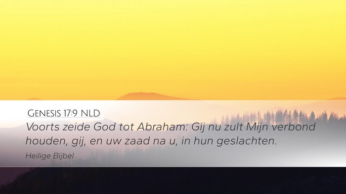 Genesis 17:9 NLD Bible Verse Image