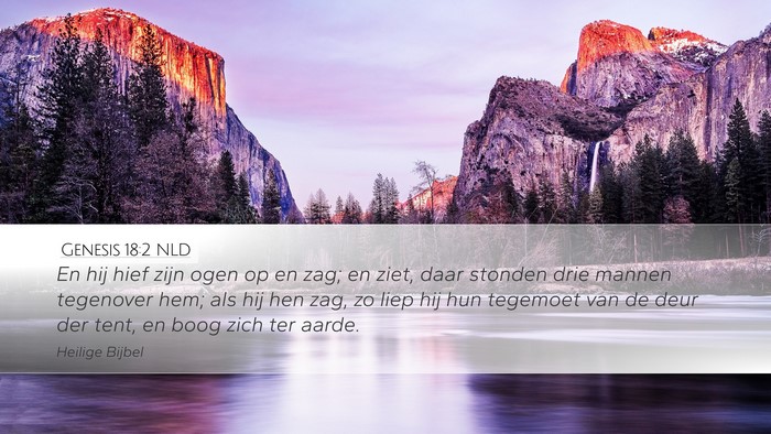 Genesis 18:2 NLD Bible Verse Image