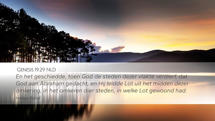 Genesis 19:29 NLD Bible Verse Image