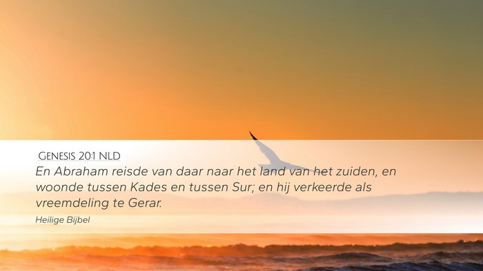 Genesis 20:1 NLD Bible Verse Image