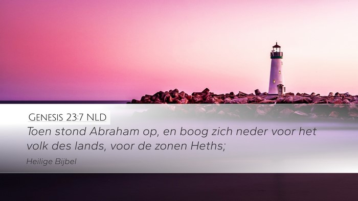 Genesis 23:7 NLD Bible Verse Image