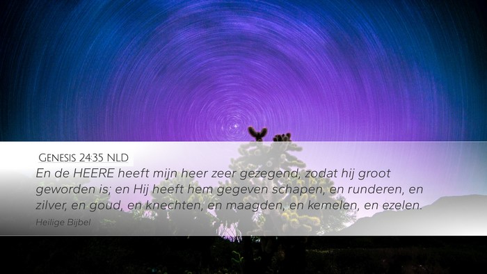 Genesis 24:35 NLD Bible Verse Image