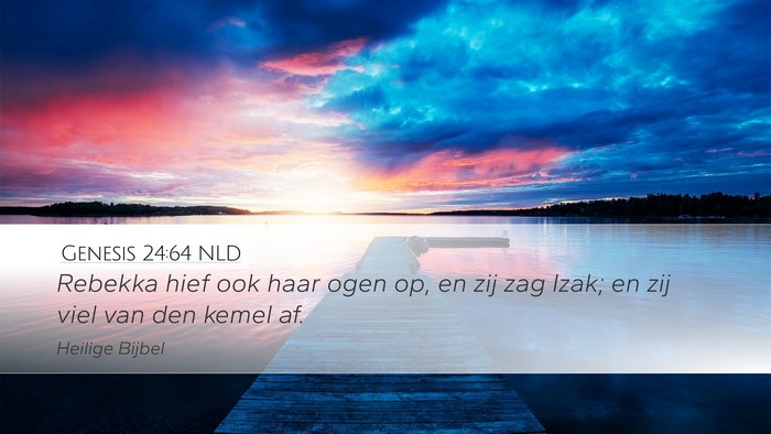 Genesis 24:64 NLD Bible Verse Image