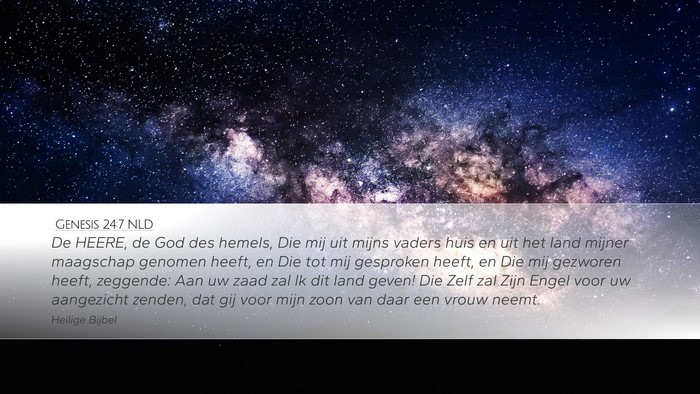 Genesis 24:7 NLD Bible Verse Image
