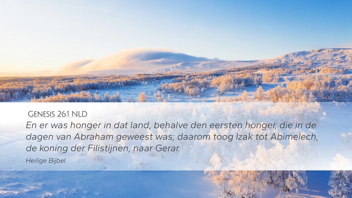 Genesis 26:1 NLD Bible Verse Image