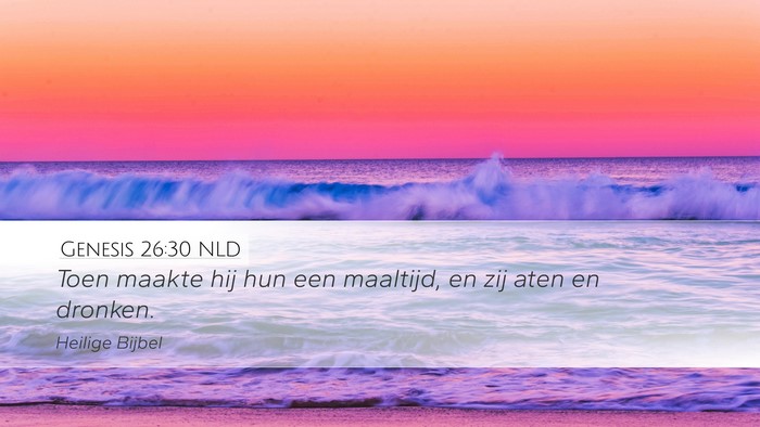 Genesis 26:30 NLD Bible Verse Image