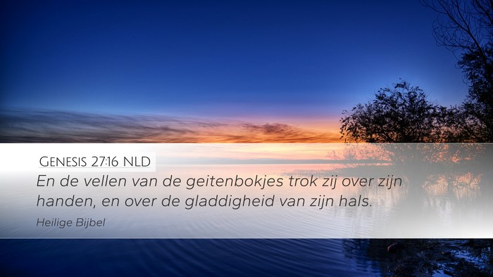 Genesis 27:16 NLD Bible Verse Image