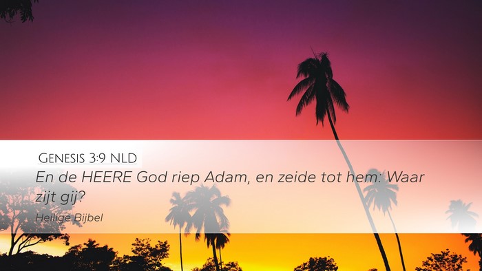 Genesis 3:9 NLD Bible Verse Image