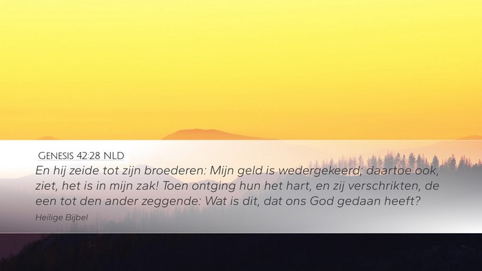 Genesis 42:28 NLD Bible Verse Image