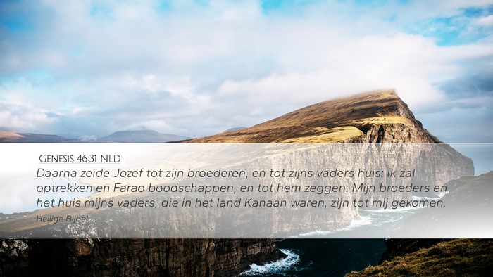 Genesis 46:31 NLD Bible Verse Image