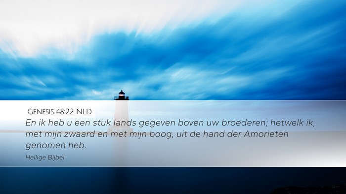 Genesis 48:22 NLD Bible Verse Image