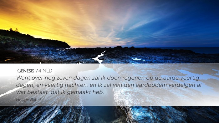 Genesis 7:4 NLD Bible Verse Image