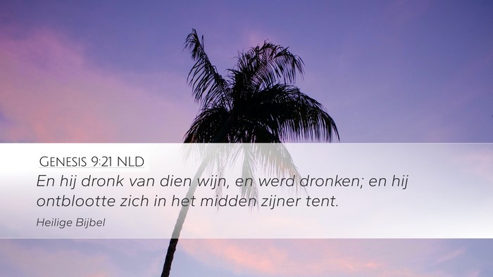 Genesis 9:21 NLD Bible Verse Image