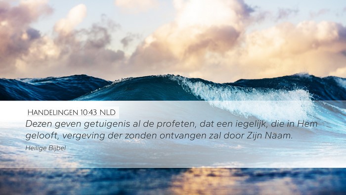 Handelingen 10:43 NLD Bible Verse Image