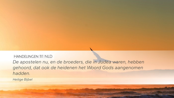 Handelingen 11:1 NLD Bible Verse Image