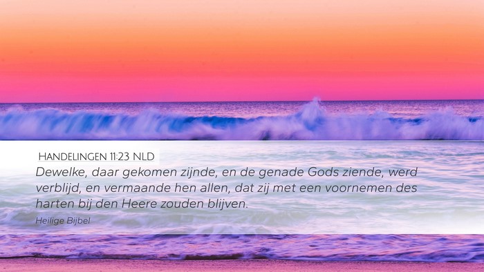 Handelingen 11:23 NLD Bible Verse Image