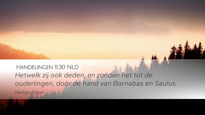 Handelingen 11:30 NLD Bible Verse Image