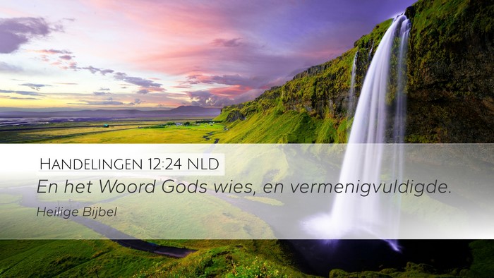 Handelingen 12:24 NLD Bible Verse Image