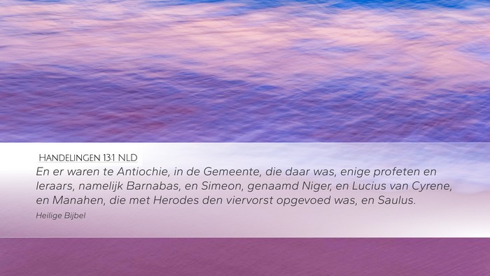 Handelingen 13:1 NLD Bible Verse Image