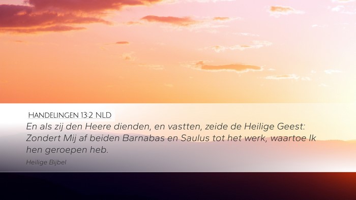 Handelingen 13:2 NLD Bible Verse Image