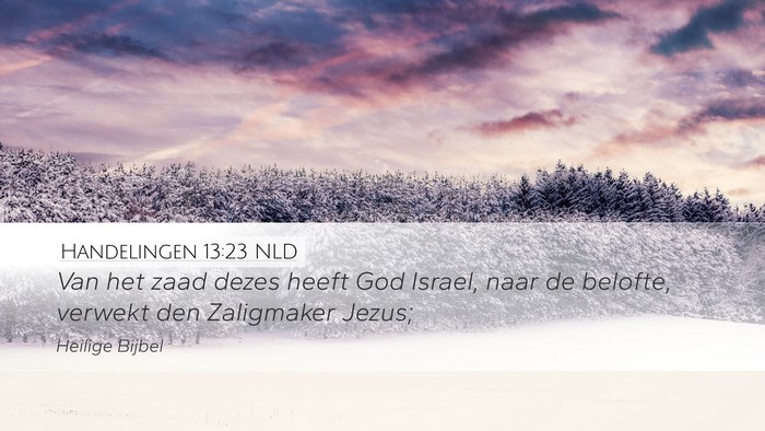 Handelingen 13:23 NLD Bible Verse Image