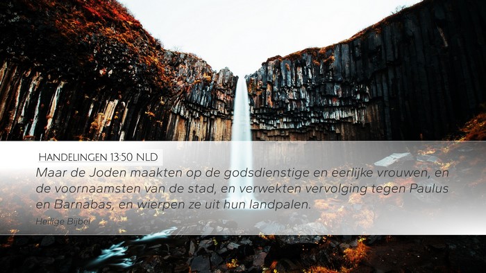 Handelingen 13:50 NLD Bible Verse Image