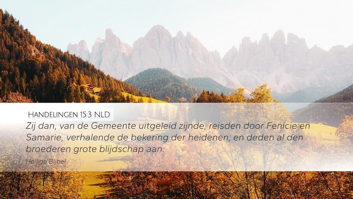 Handelingen 15:3 NLD Bible Verse Image