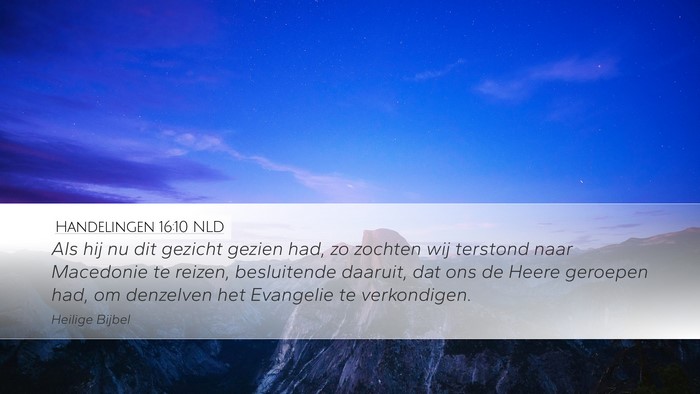 Handelingen 16:10 NLD Bible Verse Image