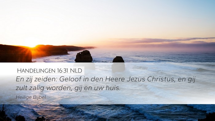 Handelingen 16:31 NLD Bible Verse Image