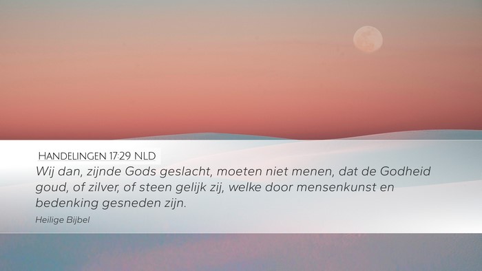 Handelingen 17:29 NLD Bible Verse Image