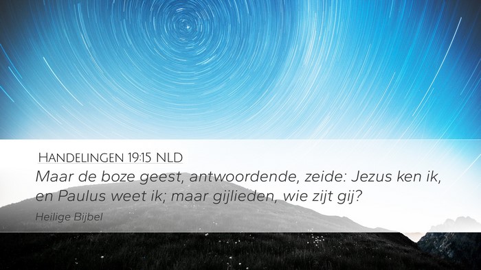 Handelingen 19:15 NLD Bible Verse Image