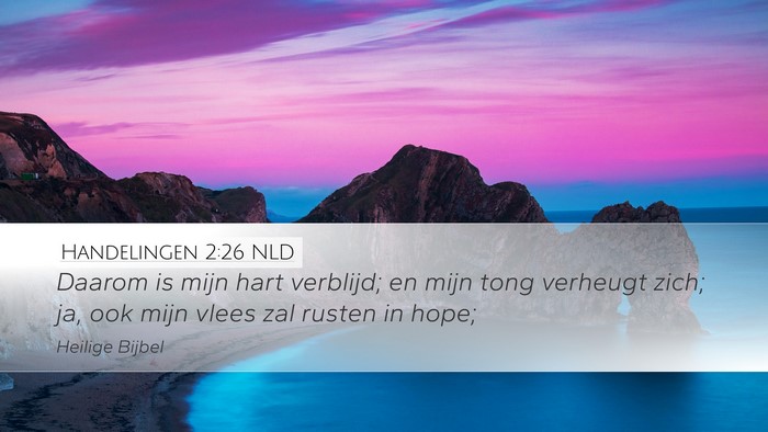 Handelingen 2:26 NLD Bible Verse Image
