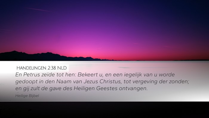 Handelingen 2:38 NLD Bible Verse Image