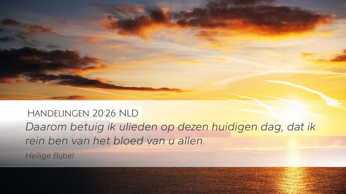 Handelingen 20:26 NLD Bible Verse Image