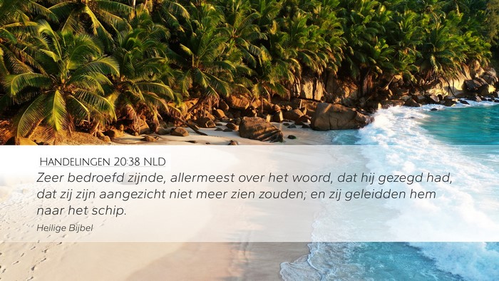 Handelingen 20:38 NLD Bible Verse Image
