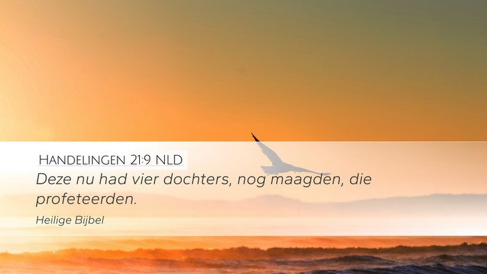 Handelingen 21:9 NLD Bible Verse Image