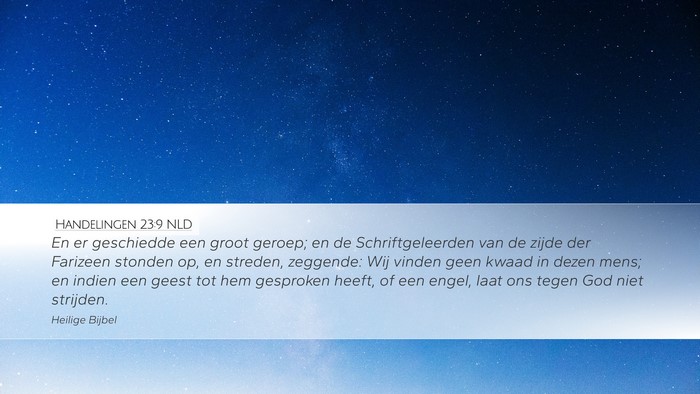 Handelingen 23:9 NLD Bible Verse Image