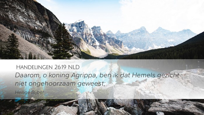 Handelingen 26:19 NLD Bible Verse Image