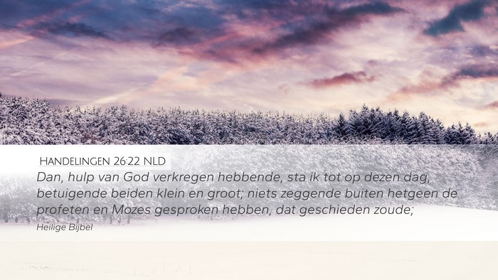 Handelingen 26:22 NLD Bible Verse Image