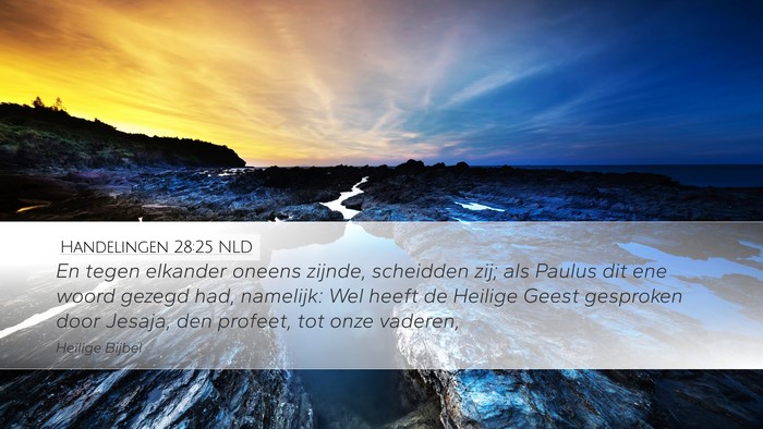 Handelingen 28:25 NLD Bible Verse Image