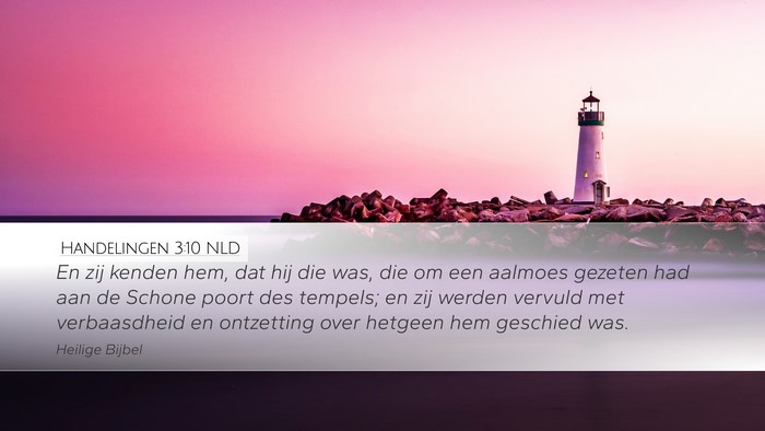 Handelingen 3:10 NLD Bible Verse Image