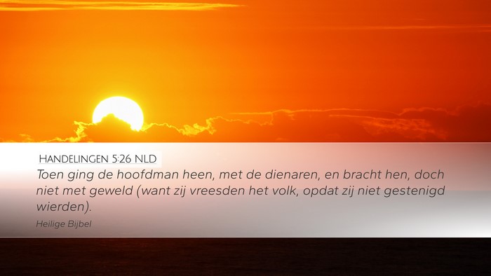 Handelingen 5:26 NLD Bible Verse Image