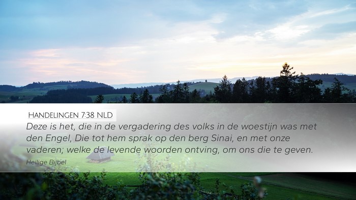Handelingen 7:38 NLD Bible Verse Image
