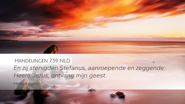 Handelingen 7:59 NLD Bible Verse Image
