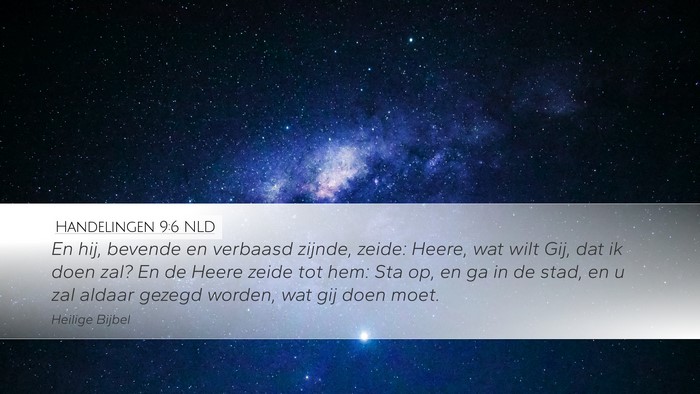 Handelingen 9:6 NLD Bible Verse Image