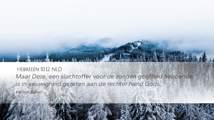 Hebreeën 10:12 NLD Bible Verse Image