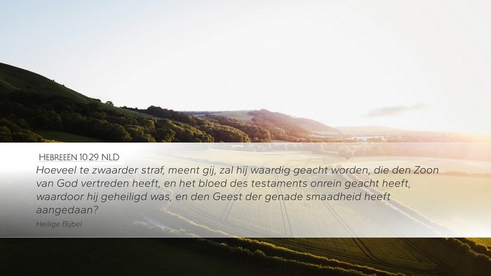 Hebreeën 10:29 NLD Bible Verse Image