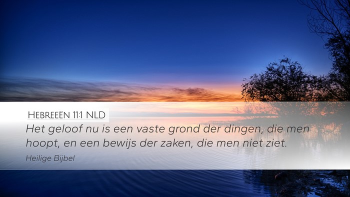 Hebreeën 11:1 NLD Bible Verse Image