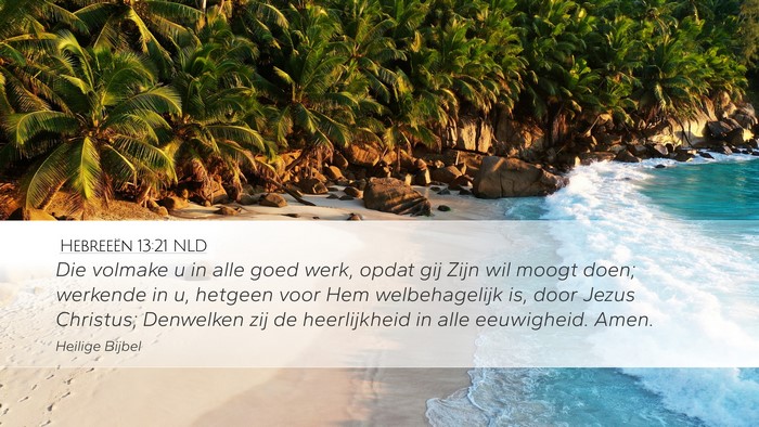 Hebreeën 13:21 NLD Bible Verse Image